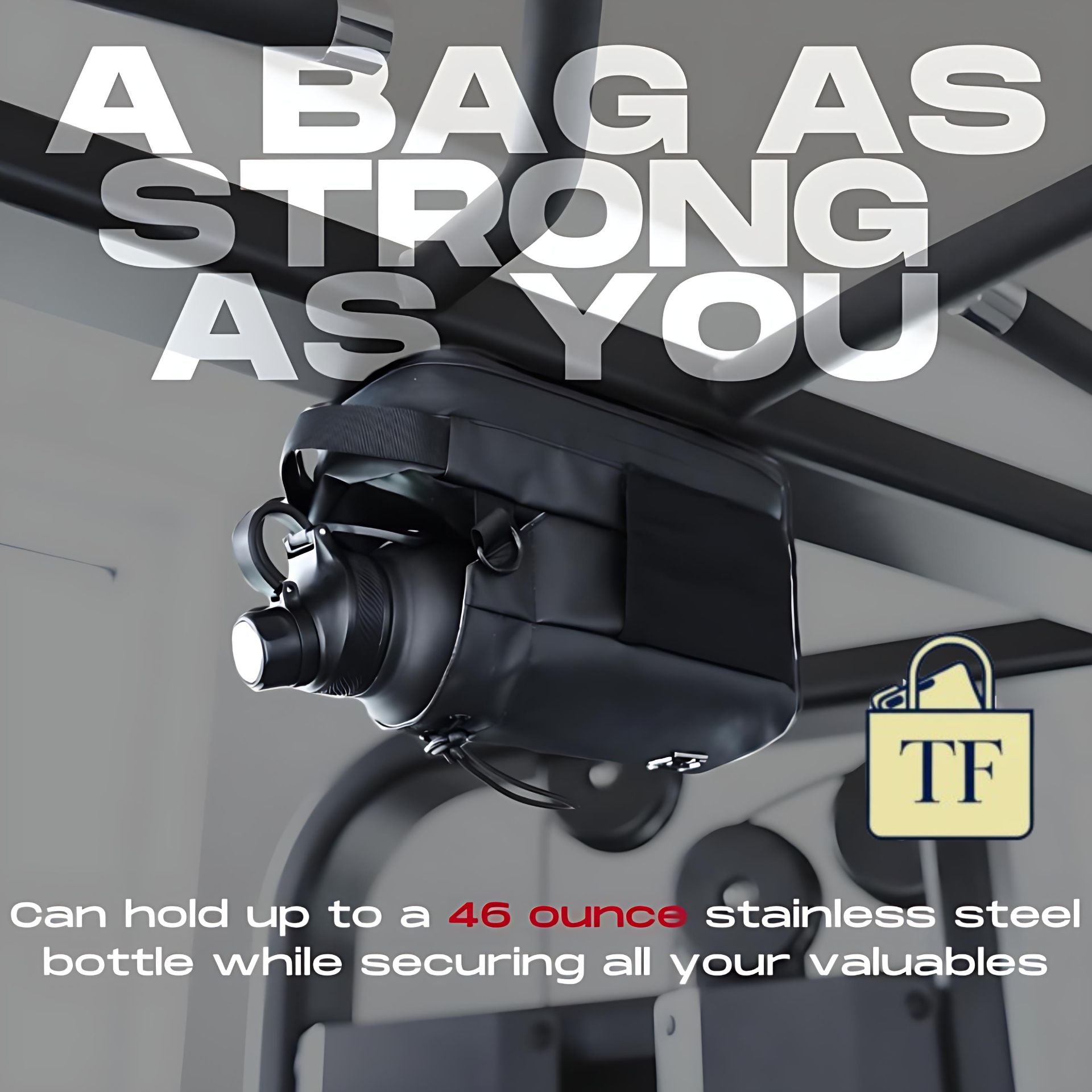 TrueFlow Magnetic Water Bottle Holder - 2025 Gym Pouch with Strong Magnet for Outdoor Sports & Fitness