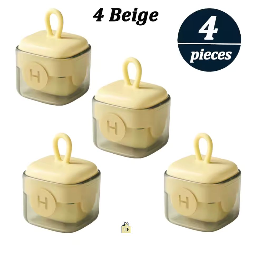 4 beige TrueFlow Reusable Lint Roller - 2025 Washable Pet Hair Remover Brush