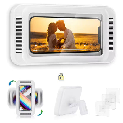 Digital photo frame displaying a couple in a field with additional accessories on a white background.