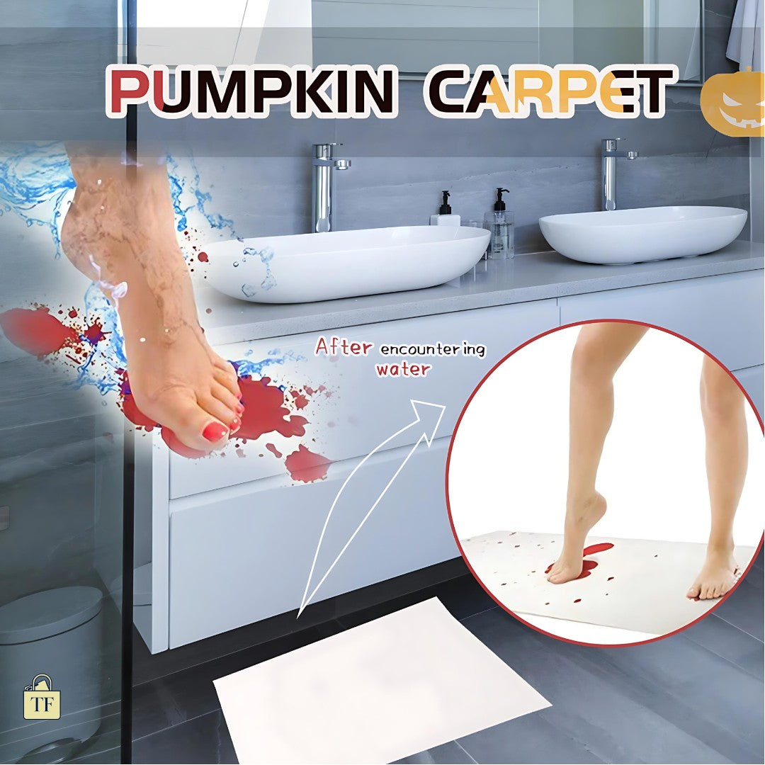 TrueFlow Bloody Bath Mat - Color-Changing Novelty Rug Turns Red When Wet Halloween 2025