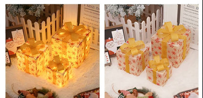 beige led gift boxes 