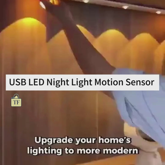 TrueFlow MotionSense LED - Wireless USB Cabinet Light in action bedroom kitchen bathroom 