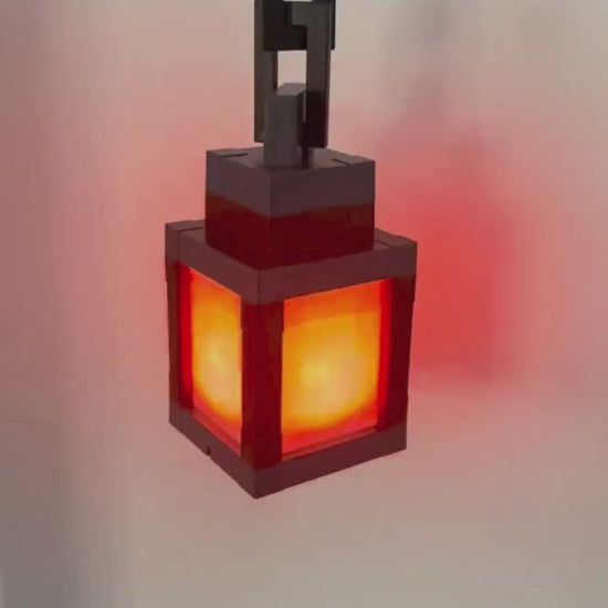 quick action video about TrueFlow Pixel Lantern - 16-Color Portable Block Glow