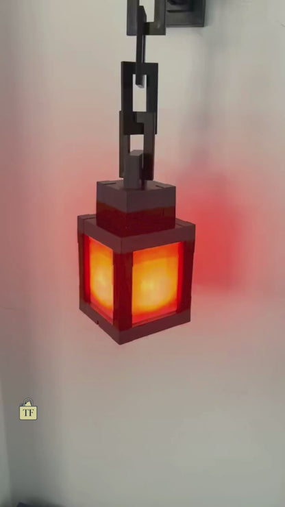 quick action video about TrueFlow Pixel Lantern - 16-Color Portable Block Glow