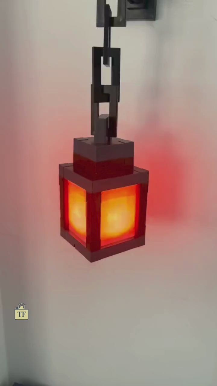 quick action video about TrueFlow Pixel Lantern - 16-Color Portable Block Glow