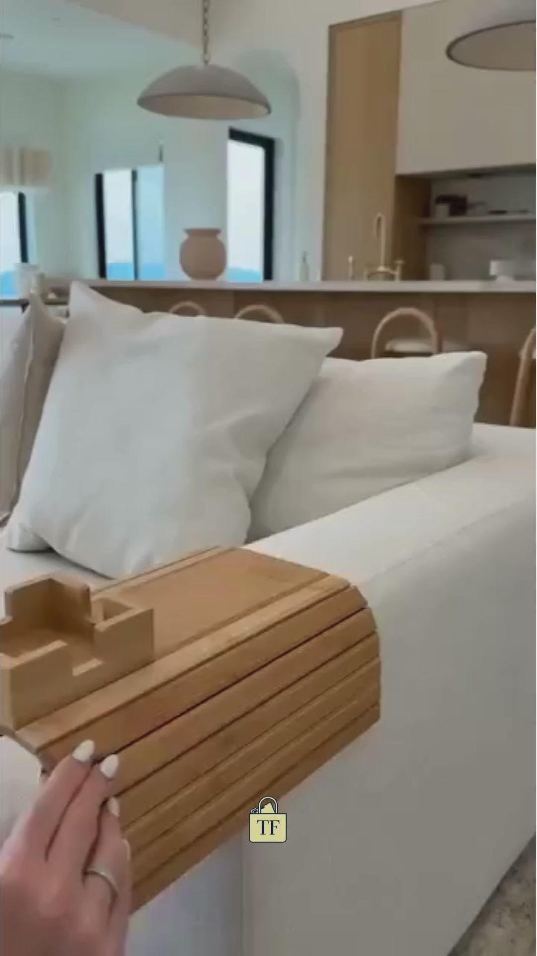 fast video about couch cup holder 2025 bamboo at home